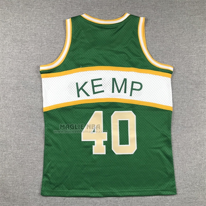 Maglia
 Shawn Kemp NO 40 Bambino
 Seattle SuperSonics Throwback
 Historic Verde
